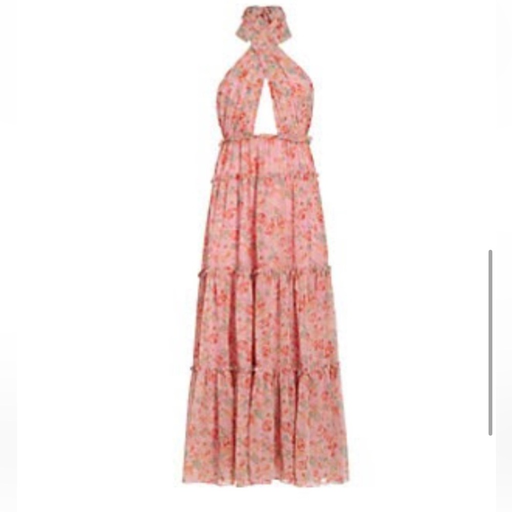 Floral Halter Maxi Dress